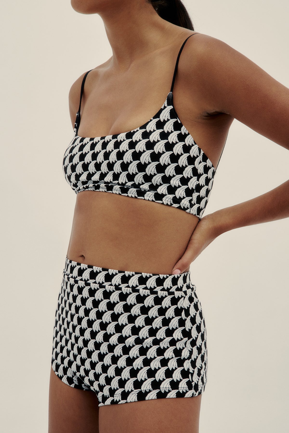 Braguita Bikini Boyshort Jacquard - Polonio