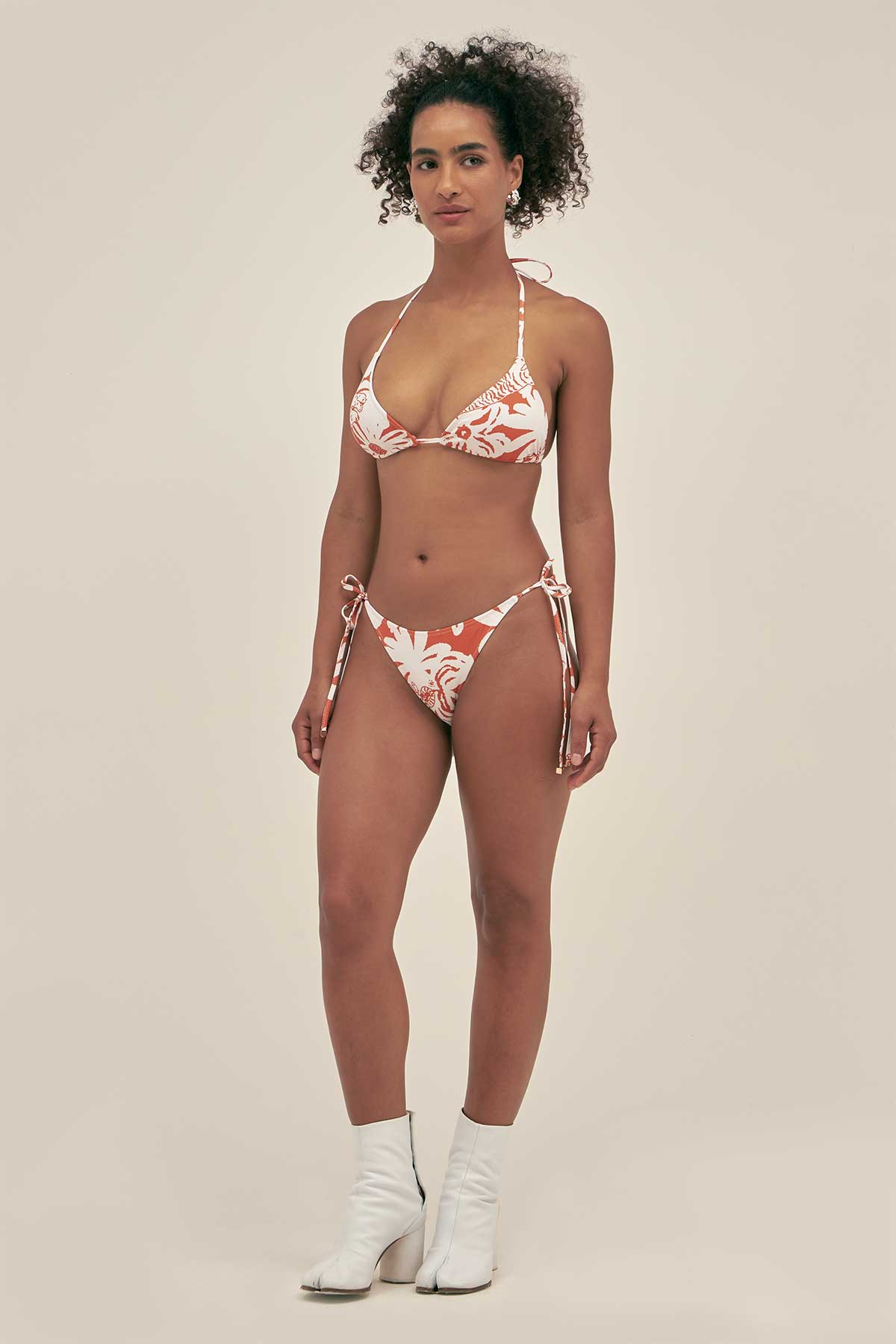 Top Bikini Triángulo Jungle Clay - Polonio